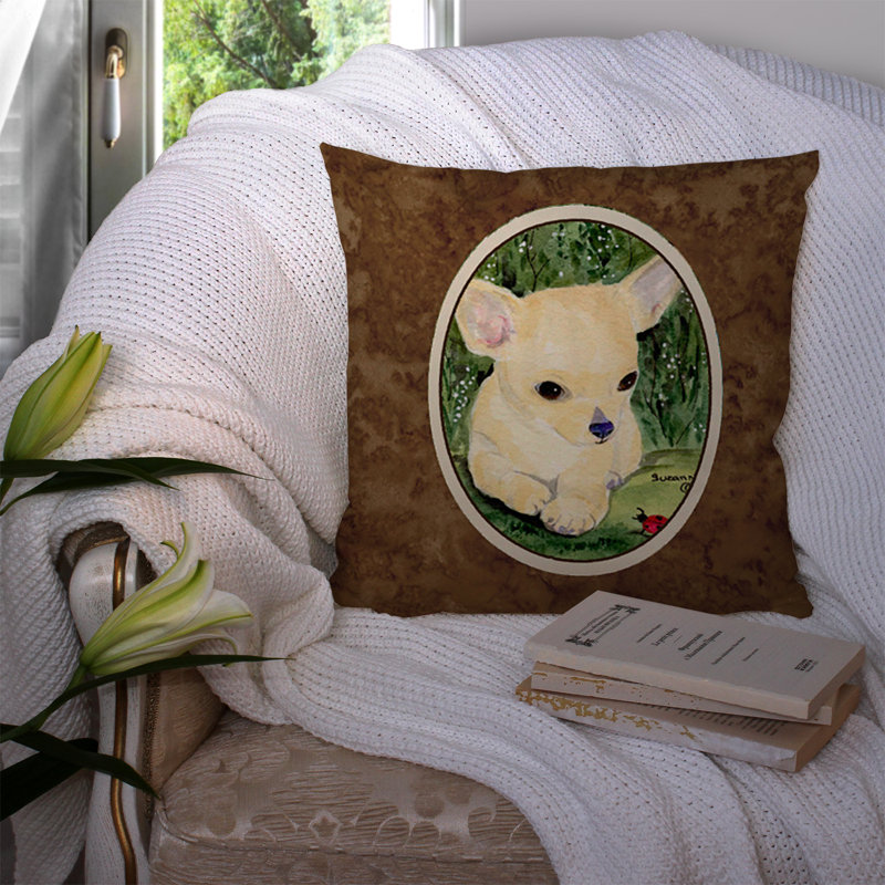 Chihuahua Outdoor Reversible Throw Pillow