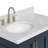 Stafford 37 " W Freestanding Standard Free Standing 1 Single Vanity Bathroom Vanity With Carrara Marble Top-93359244
