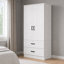 Armoire 2 portes avec 2 tiroirs Scottie