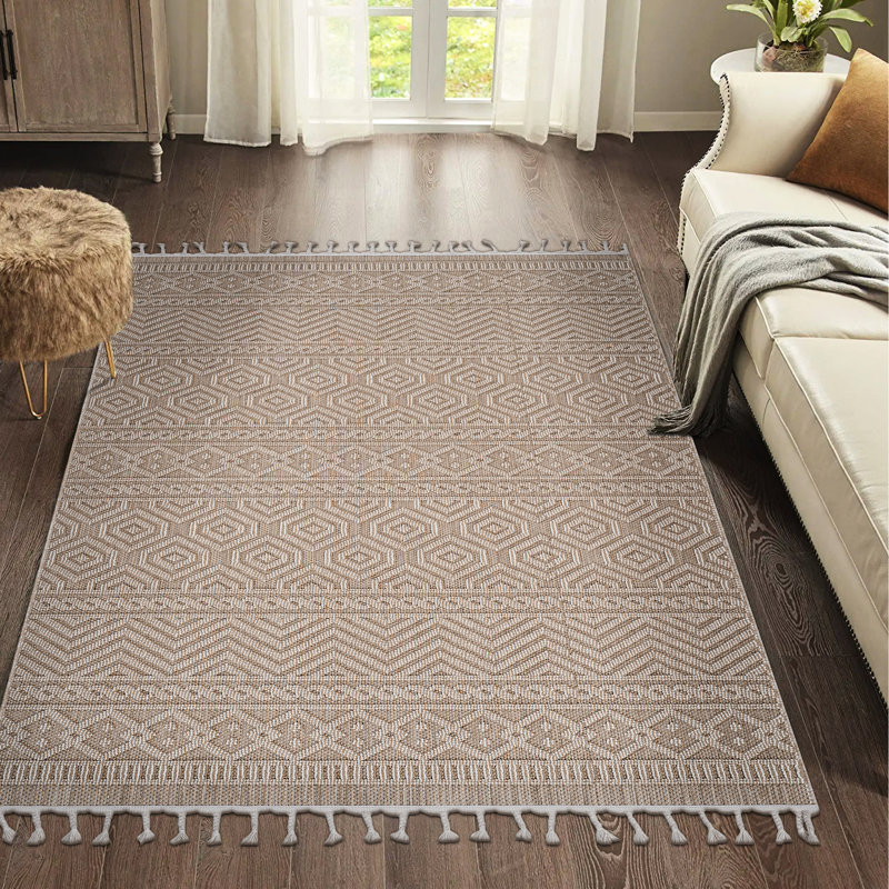 Geometric 5x7 Carpet - Modern And Floor Carpet, Stain-, Non-shedding, & Pet Safe, Various Sizes Colors, Easy To Clean, Area Rug Elegant Practical Rug, Safe For Pets, Options, Maintenance,