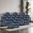 39'' Adjustable Headrest Power Recliner Man Cave Home Theater Chair With Cup Holders USB LED (Set of 10)-102834330