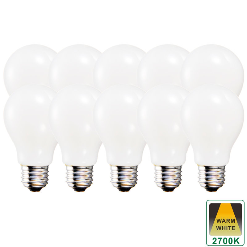 E27 Dimmable LED Light Bulb Opal (Set Of 10), 2700K