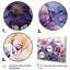 Mauve et fleurs mystiques IV - art botanique abstrait-2000645822-2000645808