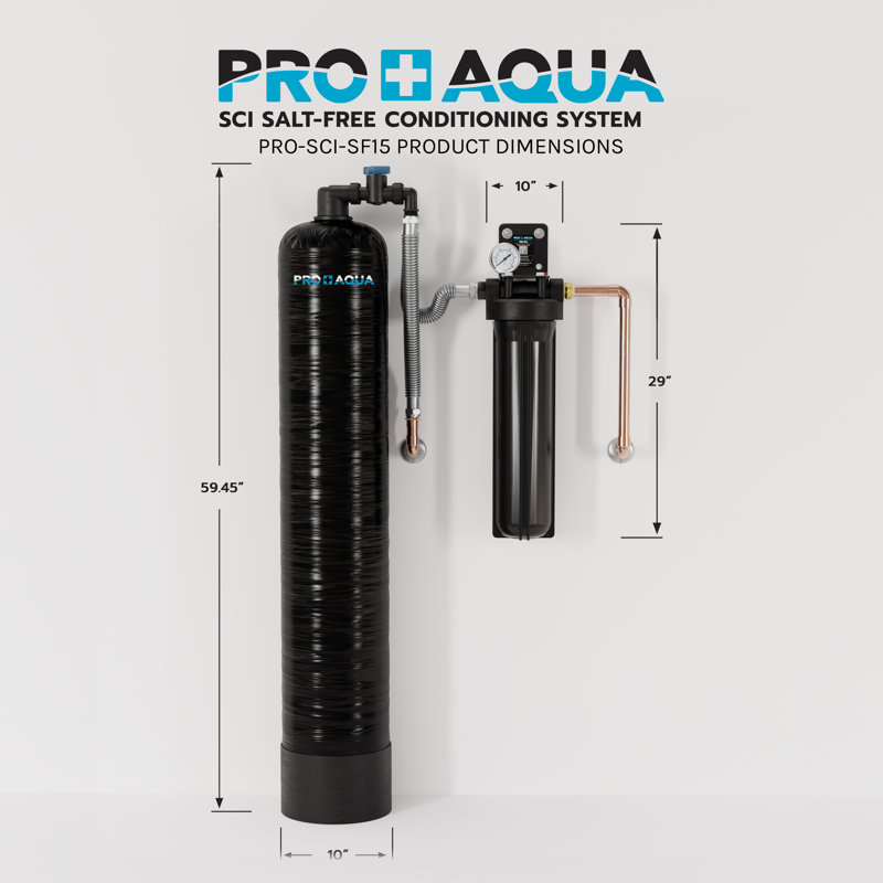 Adoucisseur d'eau sans sel avec système de filtration à une étape Whole House