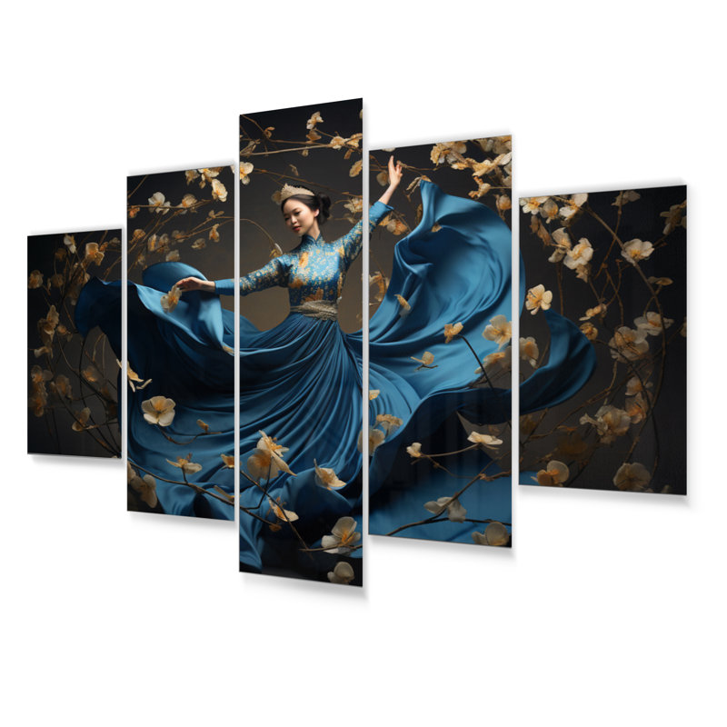 Elegant Rhythm Dancers I - Dance, impression d'art mural en métal