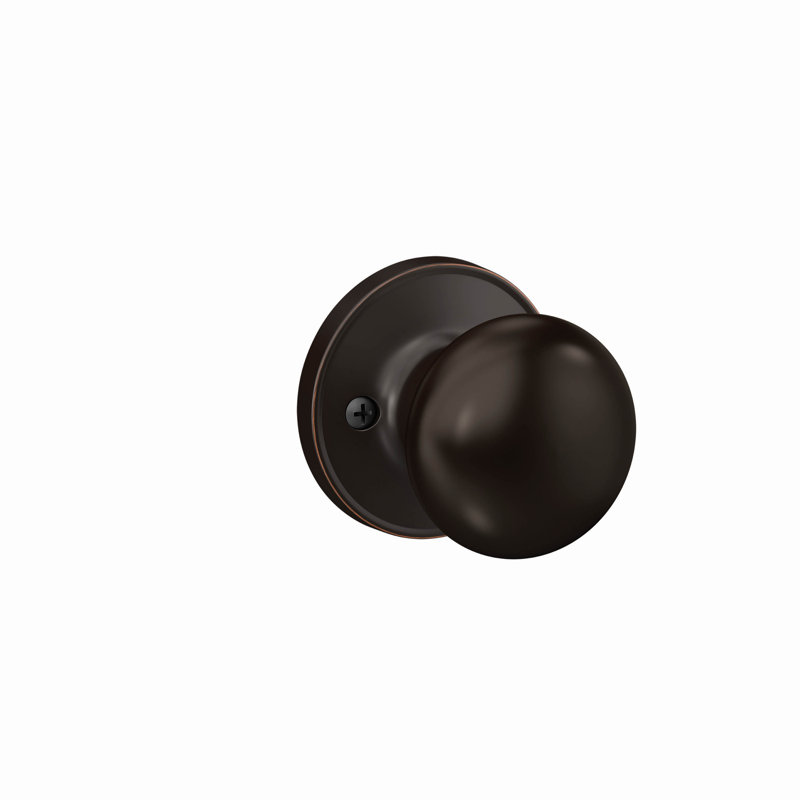 Stratus Knob Non-Turning Lock, Aged Bronze