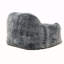 Fauteuil à billes en mousse viscoélastique souple avec accoudoirs, fauteuil à billes de salon moderne, bleu gris