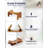 Foldable Toilet Stool,Wood Poop Stool For Potty Training, Wooden Bathroom Aid(Acacia)