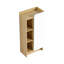 Armoire de rangement étroite avec porte simple et tablettes ouvertes à 3 niveaux