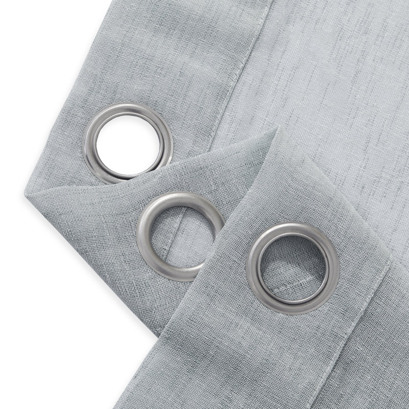 Aapo Semi Sheer Curtain, Silver