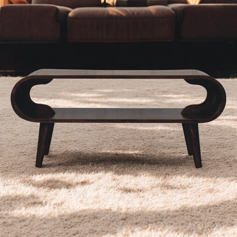 Table basse Amaya, H 15,7 po x L 35,4 po x l 13,8 po, Noyer