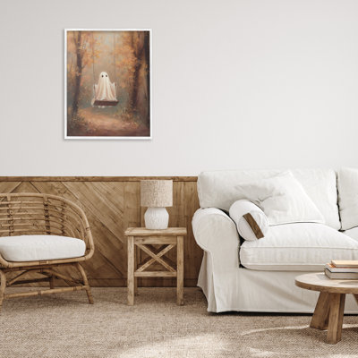 «Eerie Swinging Ghost», estampe numérique, design par Arlington Prints