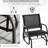Garden Porch Glider Chair. Metal Frame With Smooth Gliding Base. Breathable Mesh Fabric For Quick Drying. Suitable Poolside, Backyard, Balcony. Black. 264Lbs Capacity. 29.5" W X 26" D 33.5" H.