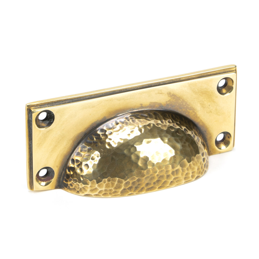Hammered Art Deco 8.4 cm centre Cup Handle