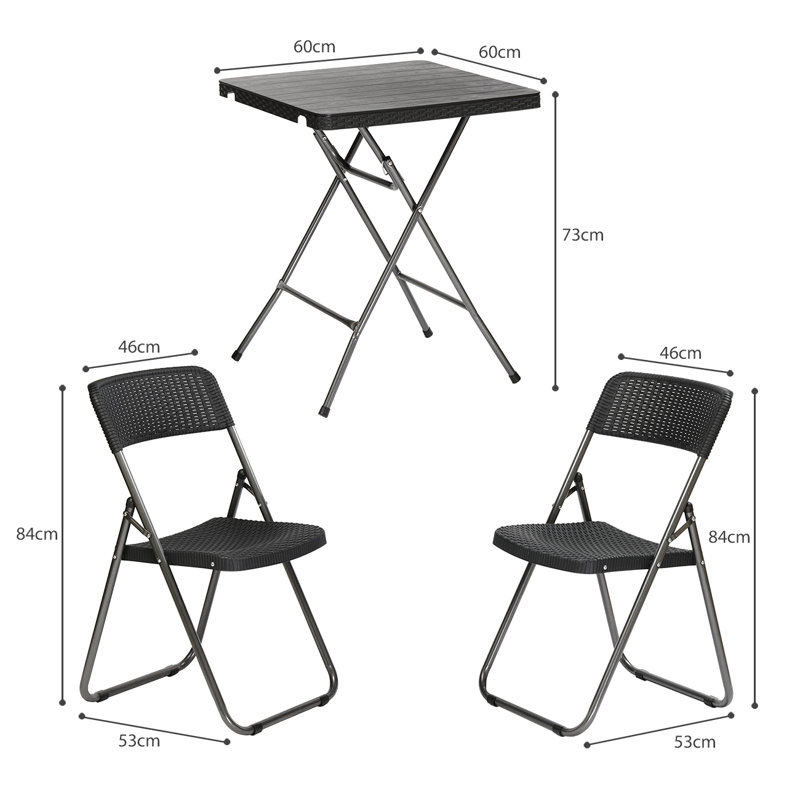 Janluca 2 - Person Patio Dining Set with Square Table