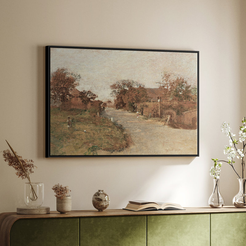 Animal rétro, Toile avec cadre flottant noir, 27" H x 41" W