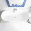 67" Freestanding Soaking Acrylic Bathtub