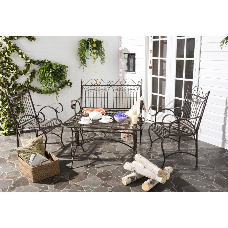 Aveley 4 Piece Sofa Seating Group, Rustic Brown