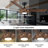 Farmhouse 56"  3 - Blade Modern LED Propeller Ceiling Fan with Remote Control and Light Kit Included-1063463843