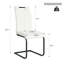 Chaise de salle à manger moderne et moderne en PU noir-1083224333