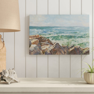 «Impasto Ocean View III», peinture sur toile