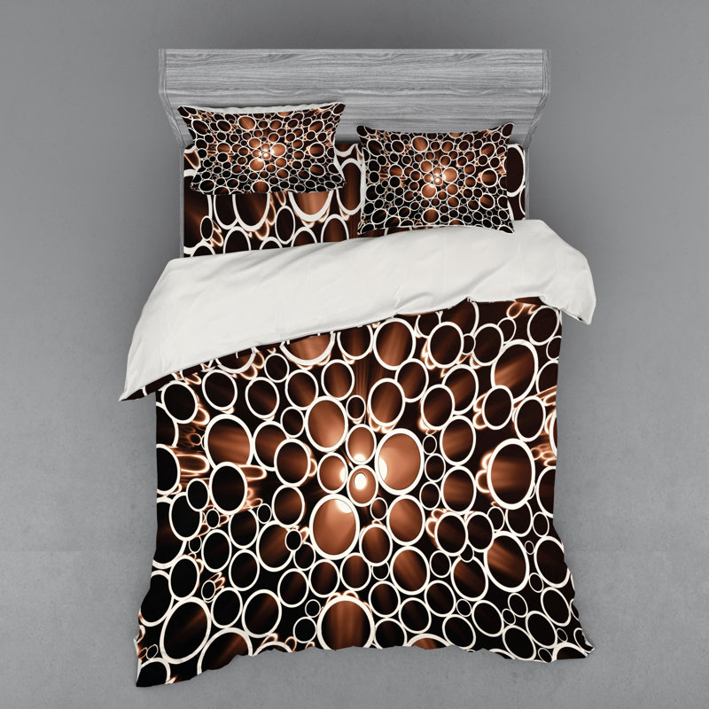 Industrial Polyester Geometric Shapes Duvet Cover