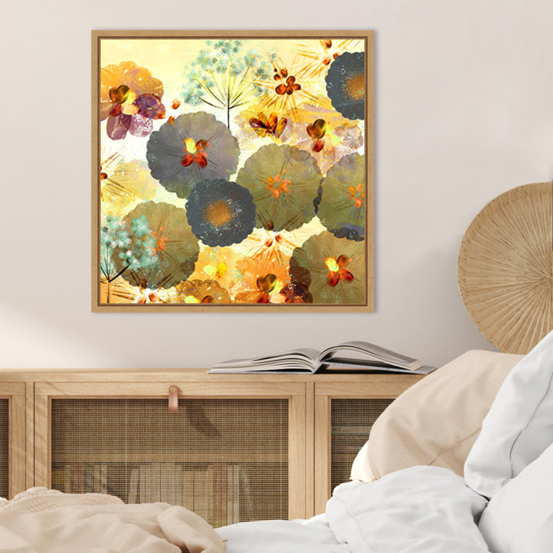 Impression sur toile encadrée texturée, "Hedgerow rouille" par Northern Lights, H 22 po x l 22 po