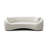 93.31" Minimalist Curved Sofa, 3 Seater, Fabric Upholstered Sofa, Tight Curved Back Cloud Couch For Living Room Apartment Office-981685569