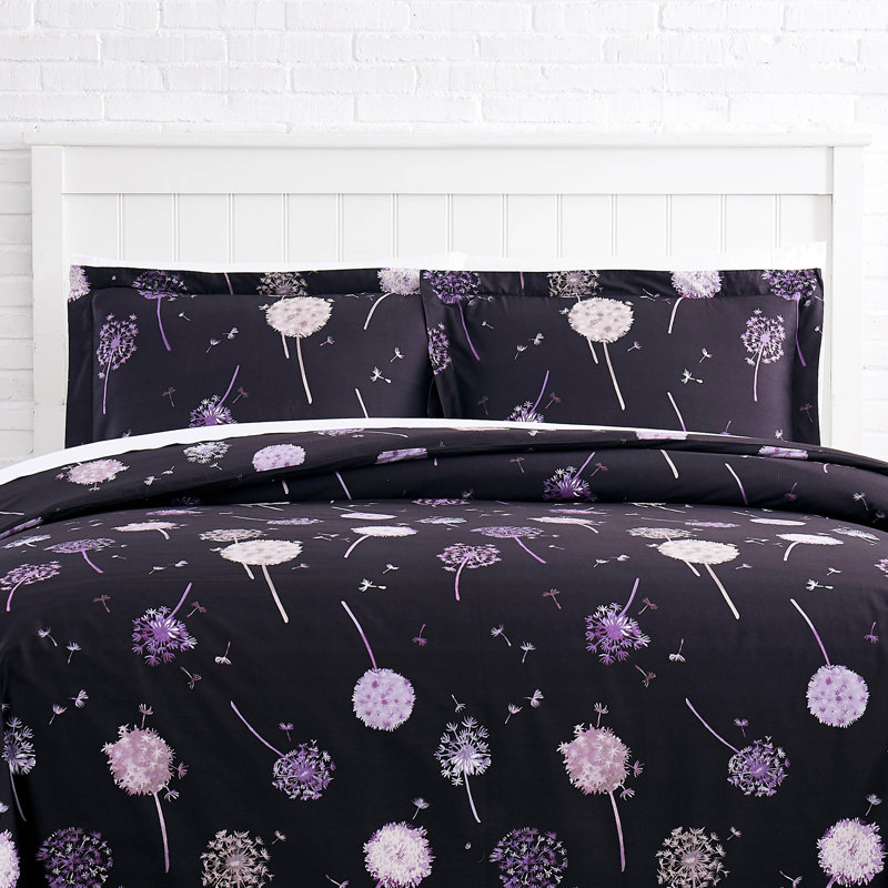 Southshore Fine Linens Dandelion Dreams Collection 100% Cotton Duvet Cover Set, King/California King Duvet Cover + 2 shams