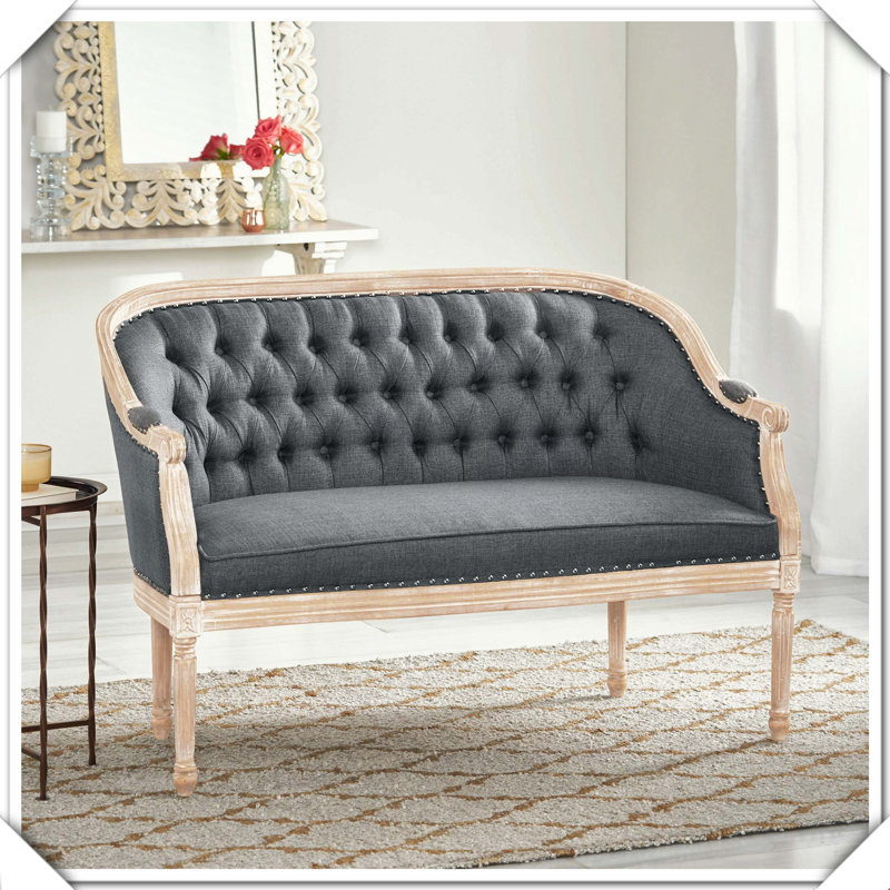 Chaise d'appoint moderne pour le salon et les espaces de détente, Gris foncé