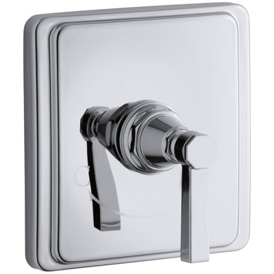 Pinstripe Valve Trim with Pure Design Lever Handle for Thermostatic Valve, Requires Valve