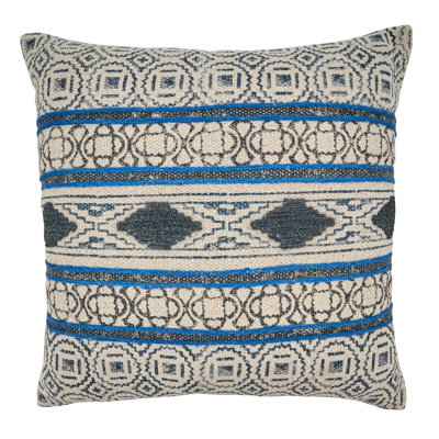 Ridgewater Collection Cotton Geometric Throw Pillow