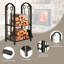 Alevtina 10cm W Metal Log Rack