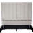 Venus Vertical Channel Tufted Eastern King Bed In Light Grey Velvet-39218127-39218125