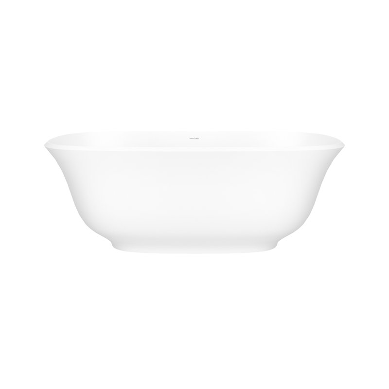 Amiata 65"x 32" Freestanding Soaking Bathtub, Matte White