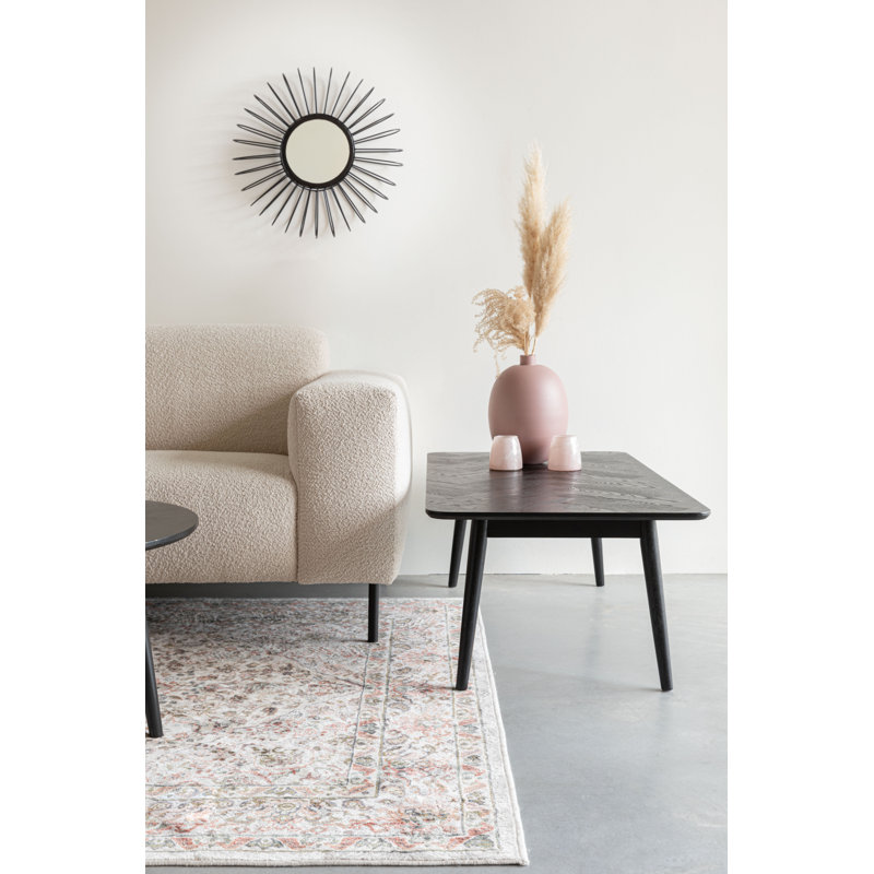 Fabio Solid Wood Coffee Table, Black