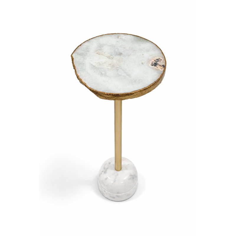 Agate naturelle et laiton
Table d'appoint