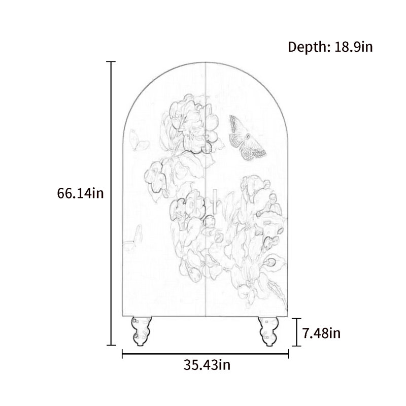 Armoire moderne à double porte minimaliste