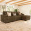 Canapé modulaire en velours côtelé Bianca-921329950