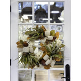 23" Heather and Hydrangea Fall Wreath