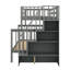 Lit superposé avec escalier de rangement et garde-corps-1783031643