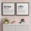 Kitchen Kitchen - Ensemble de 2 encadrements d'art textuel sur toile-285927569-285927570