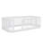 Stylish Twin Wood Floor Bed Frame Boasting Chic Fence Detailing-2070258315