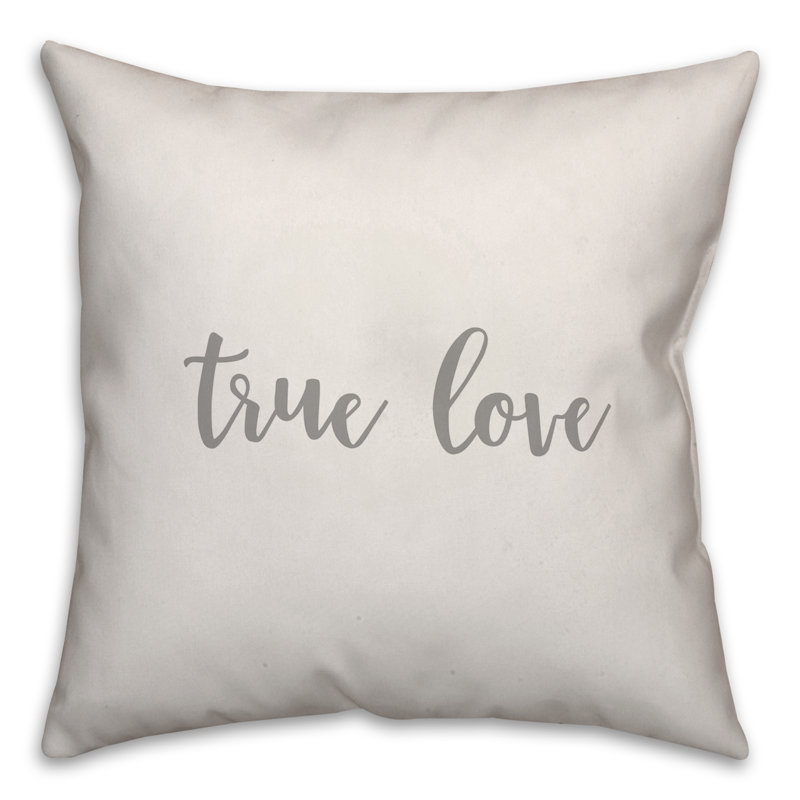  Coussin True Love, Coussin et housse de coussin, Blanc