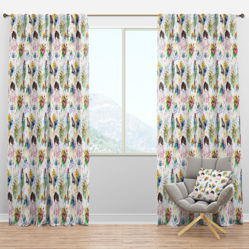 Beauté et mode - Rideau moderne - Velours obscurcissant - 1 panneau, l 52 po x L 95 po