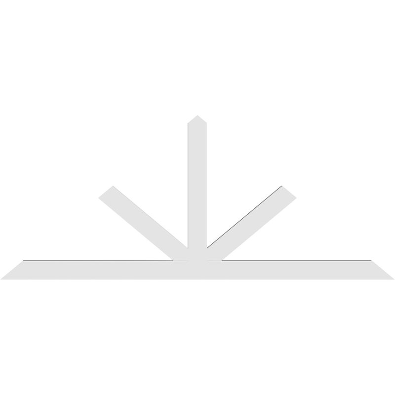 Support à pignon Saratoga, H 35 po x l 84 po (pas: 10/12), P 2 po x F 4 po, PVC