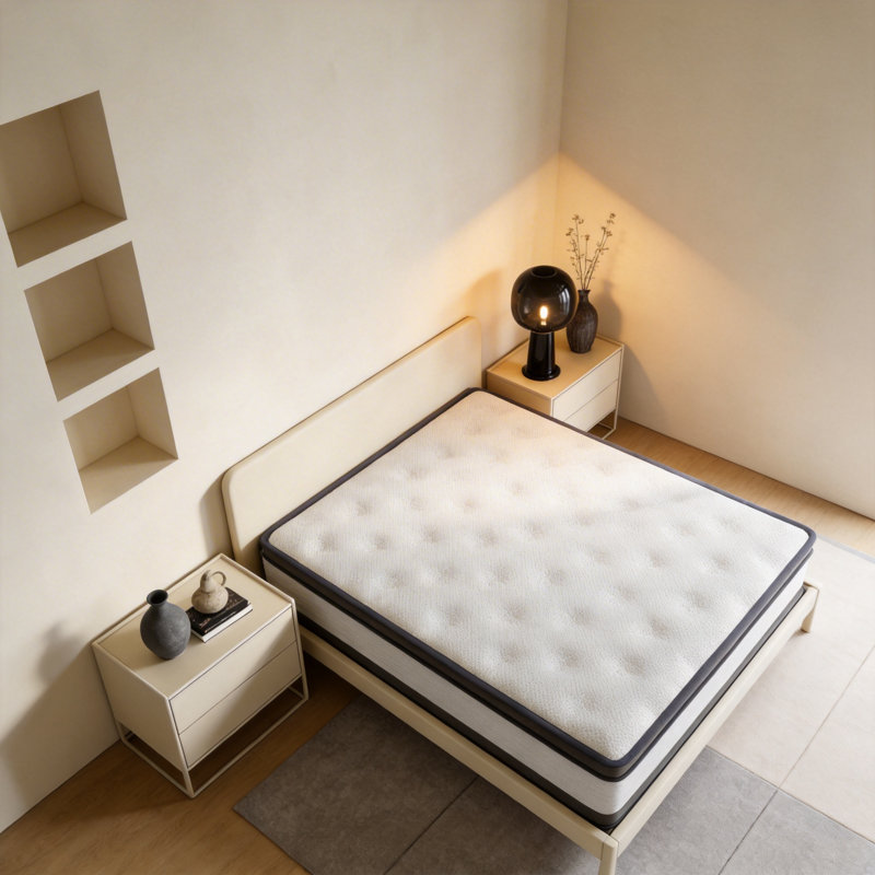 30cm Pocket Spring Mattress with High-Density Foam, Knitted Fabric Cover, Vacuum Packed Fast Dispatch From UK Warehouse – Dispatched Within 2 Days