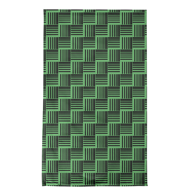 Jaya Tea Towel Kitchen Towel, Green/Black, Cotton Twill
