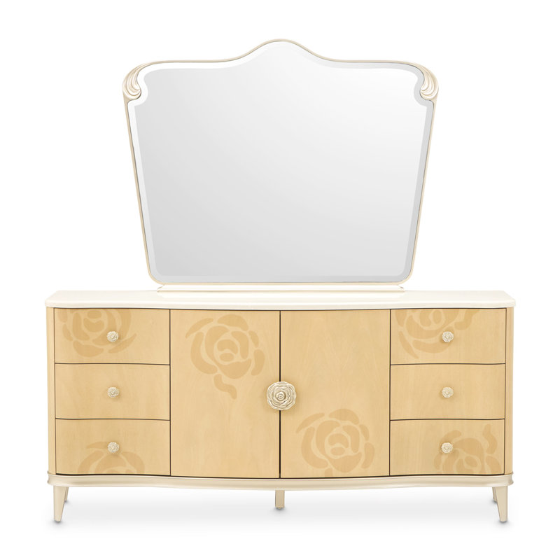 Camellia Field Caramel 6 - Drawer Dresser
