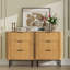 Commode 3 tiroirs en bois massif 